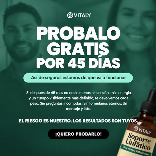 Gotas Vitaly Soporte Linfático | Drenaje Natural contra la Hinchazón y la Retención