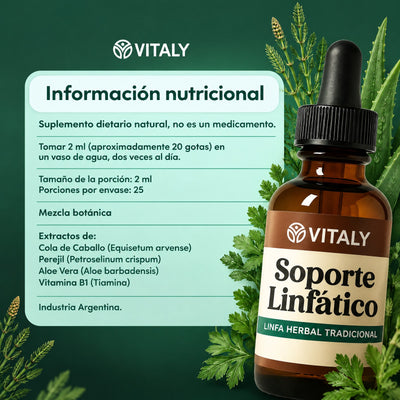 Información nutricional Gotas Vitaly